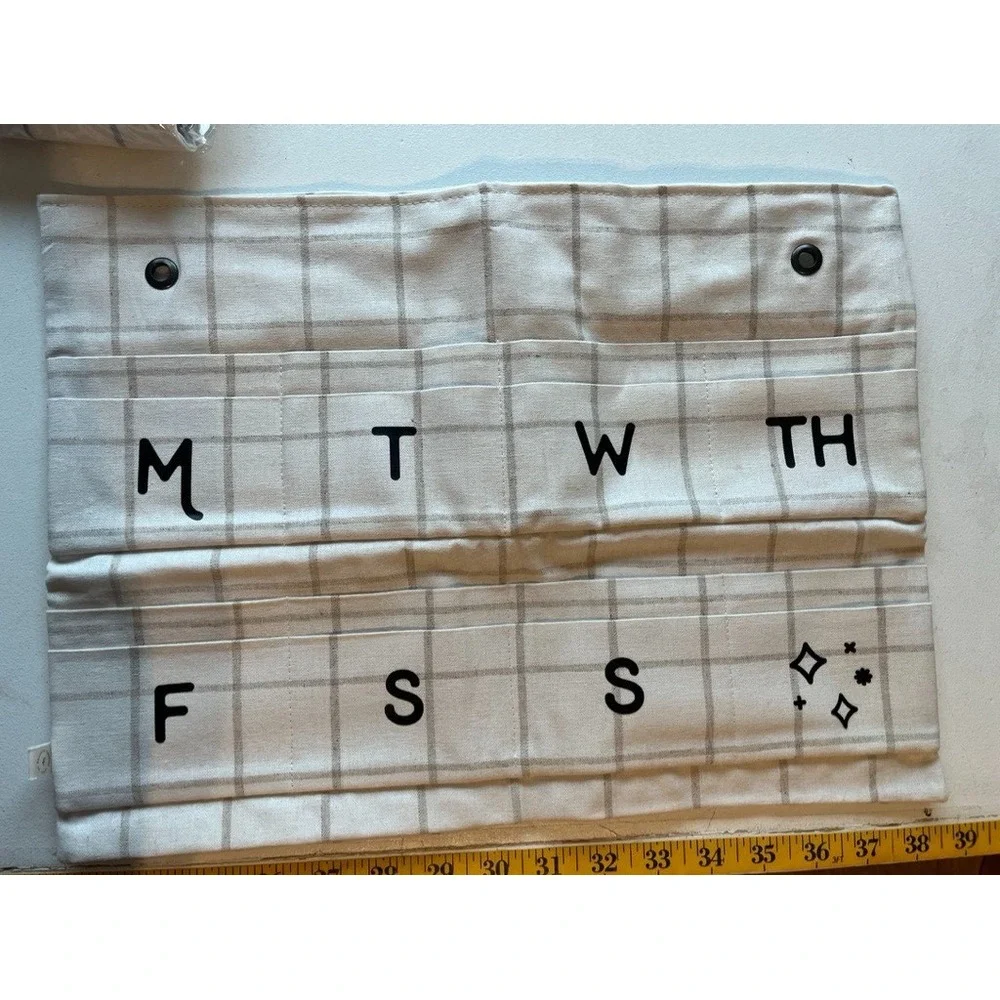 Neutral Plaid Home School Chore Chart Plaid Canvas Modern Minimalist Country 80s